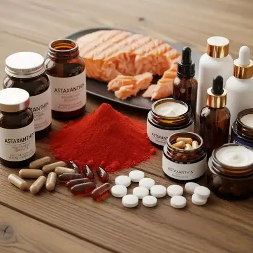 How does astaxanthin influence hormonal balance in women?